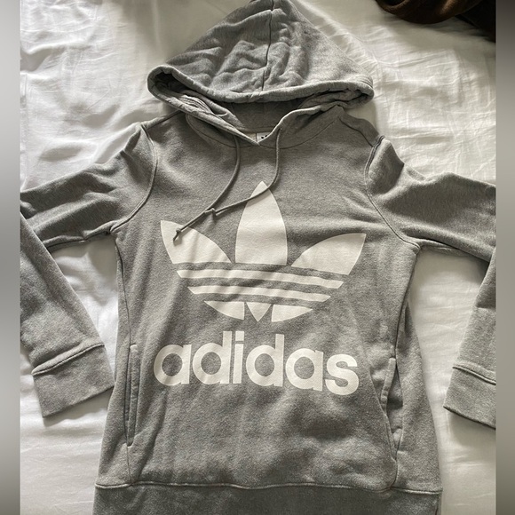 Grey adidas hoodie - Picture 1 of 1